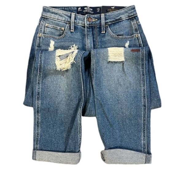Hollister Women’s Ultra High-Rise Distressed Mom Jean Size 00R 90's - Picture 8 of 11